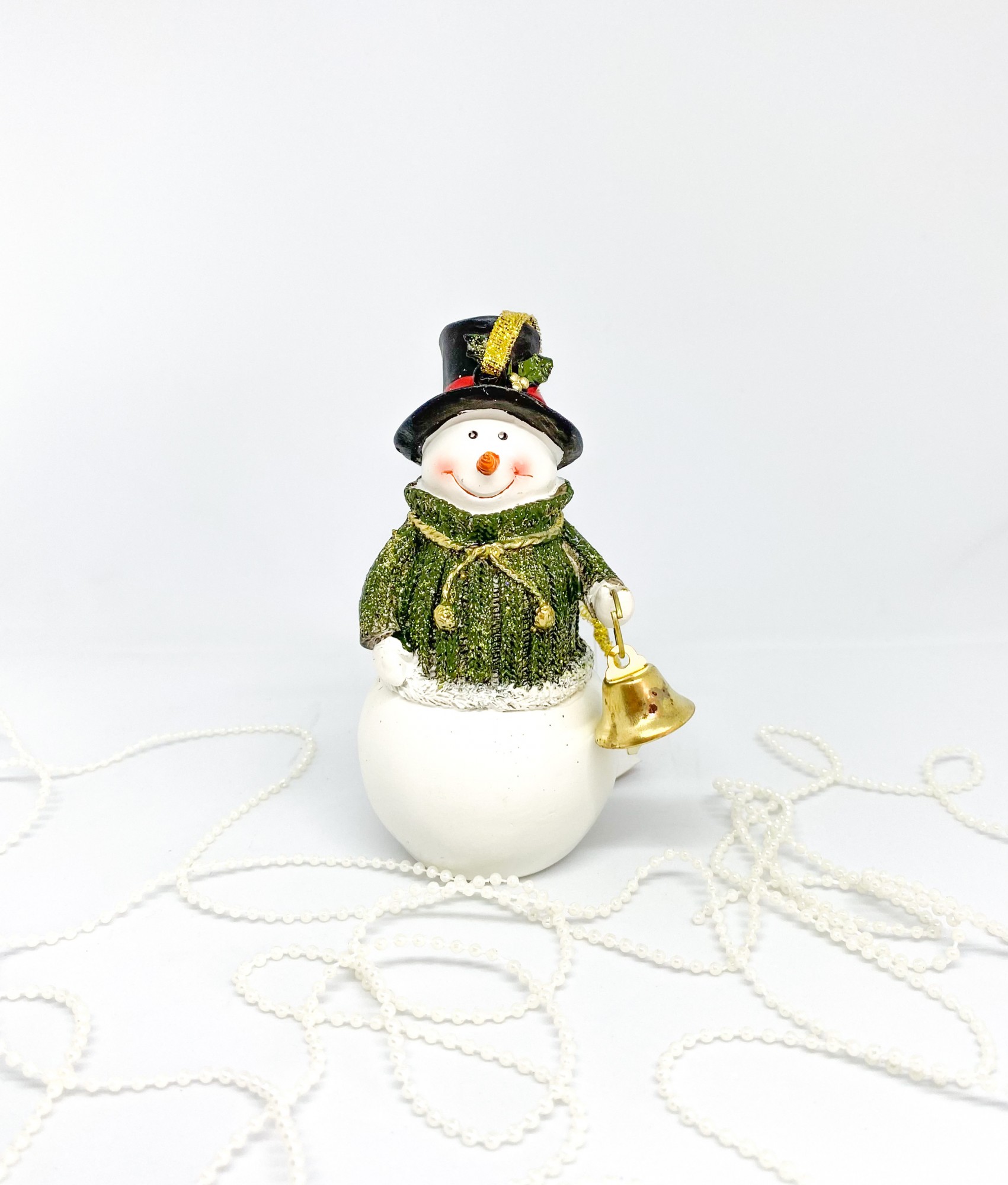 

Новогоднее украшение на ёлку BonaDi Снеговик №1 11,5 см Зелёный (ФП48)