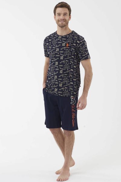 

Мужская пижама 18417 U.S. Polo ASSN темно-синяя, Мужская пижама 18417 U.S. Polo ASSN темно-синяя M