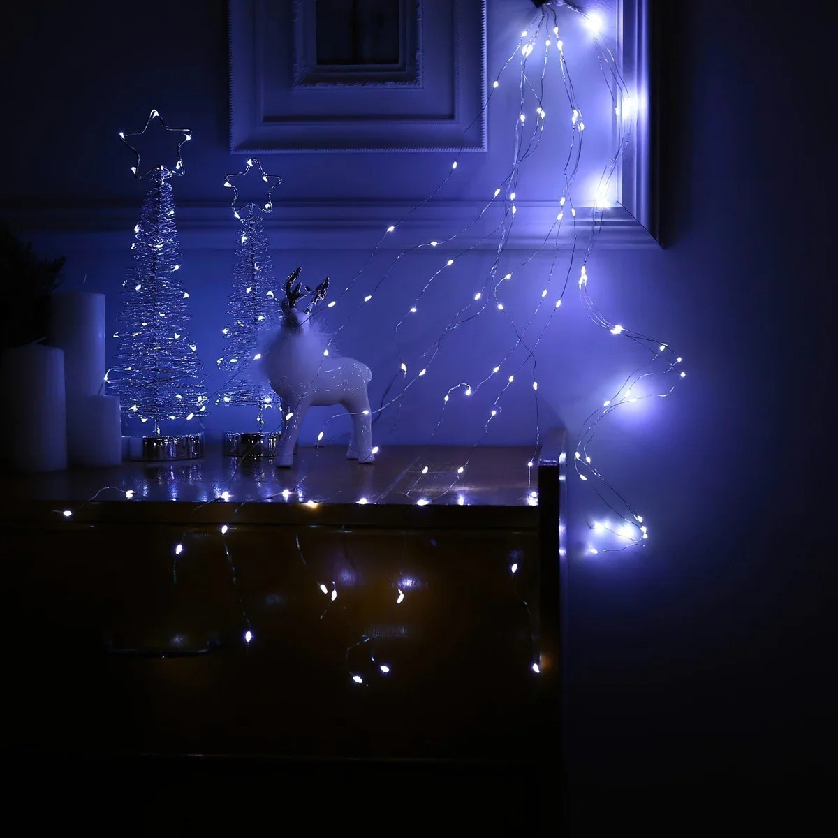 

Світлодіодна гірлянда кінський хвіст Холодний білий 200Led 2м, новорічна гірлянда (VS7004808)