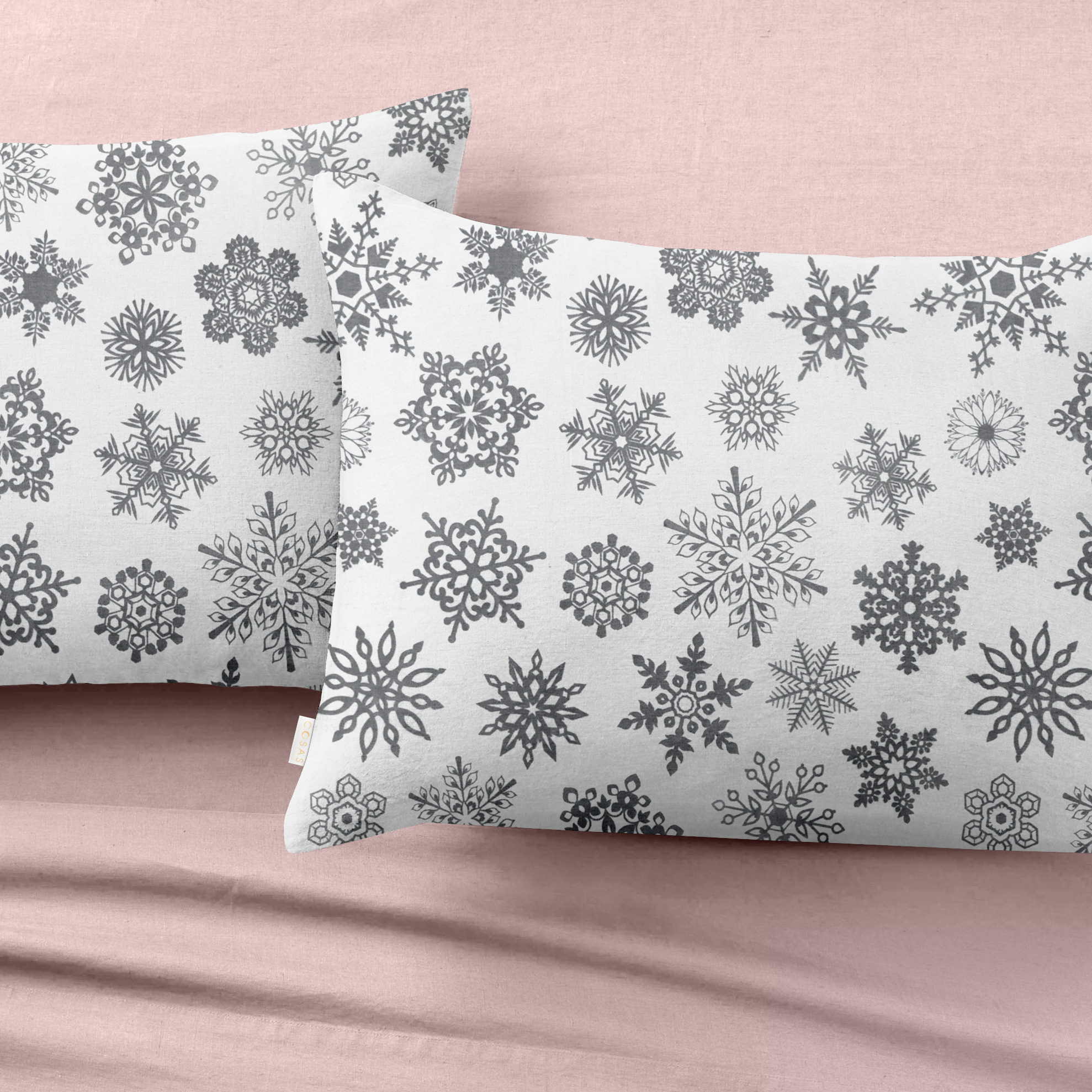 

Комплект постельного белья Cosas Ranfors Rose Snowflakes Grey 110х140