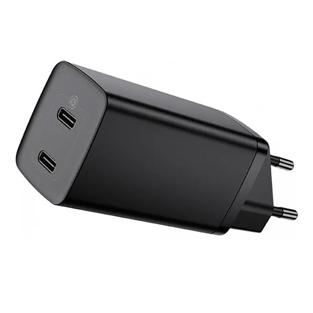 

Зарядное устройство Baseus GaN2 Lite Quick Charger 65W 2xUSB-C Black (CCGAN2L-E01)