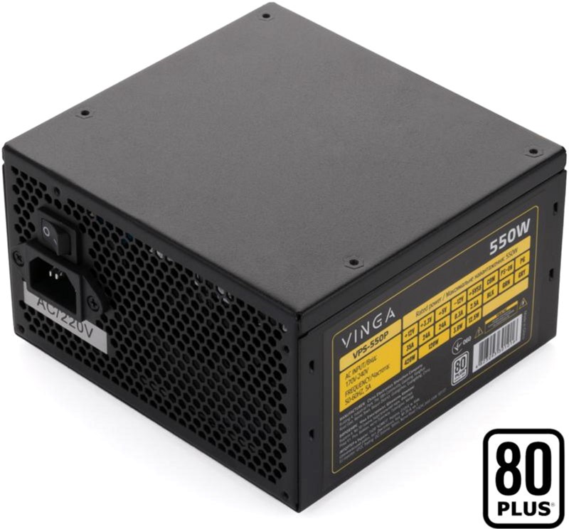 

Блок питания Vinga 550W (VPS-550P)