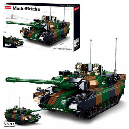 

Конструктор SLUBAN Model Bricks Основний бойовий танк Леопард M38-B0839