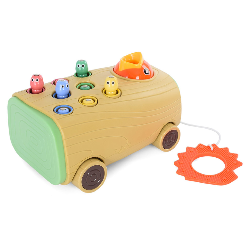 

Магнитная игра "Накорми дятла" Bambi XQS2022A в комплекте пенек-каталка, гусеницы (не музыкальная версия)