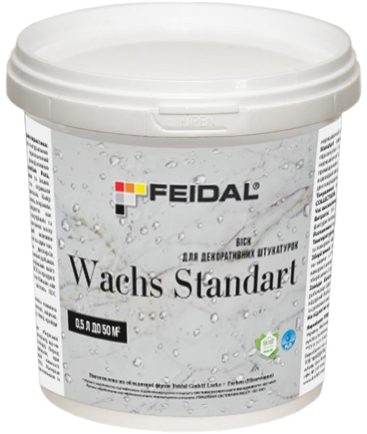 

Воск для декоративных штукатурок Feidal Wachs Standart 0.5 л (4820232443422)