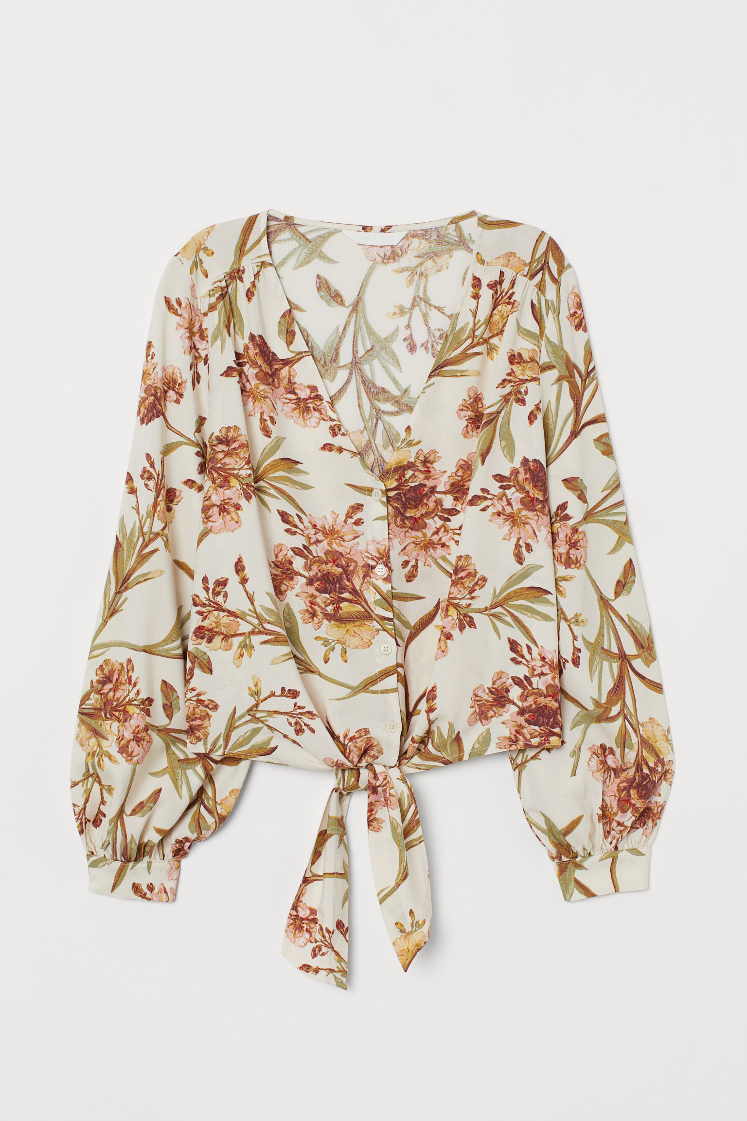 

Блуза H&M  белый цветы 18127622120, Блуза H&M 44 белый цветы 18127622120