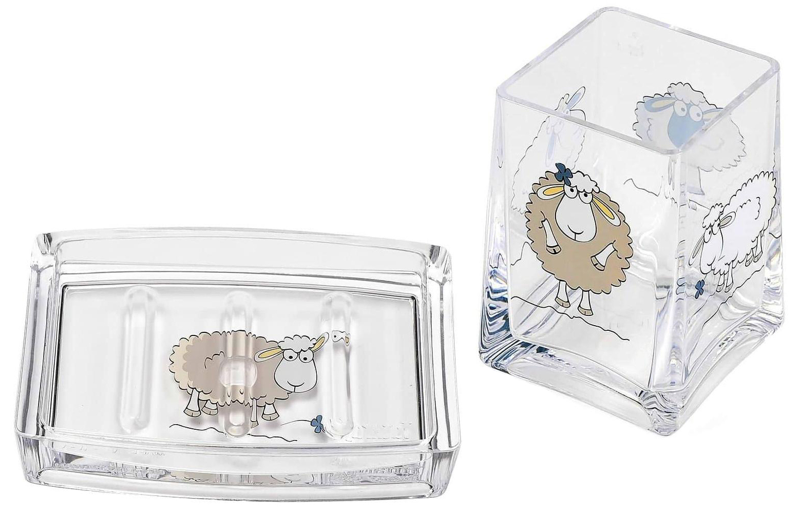 

Набор аксессуаров для ванной комнаты Tatkraft ACRYL FUNNY SHEEP 19119FS