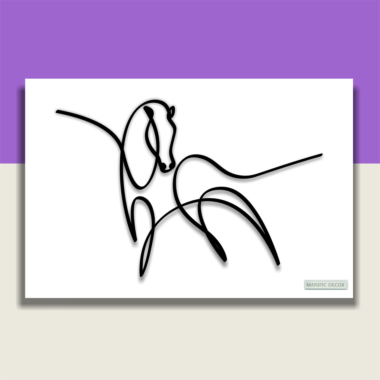 

Картина интерьерная абстрактная настенная арт панно на холсте Manific Decor Wall Art Horse / Лошадь 60*80 см