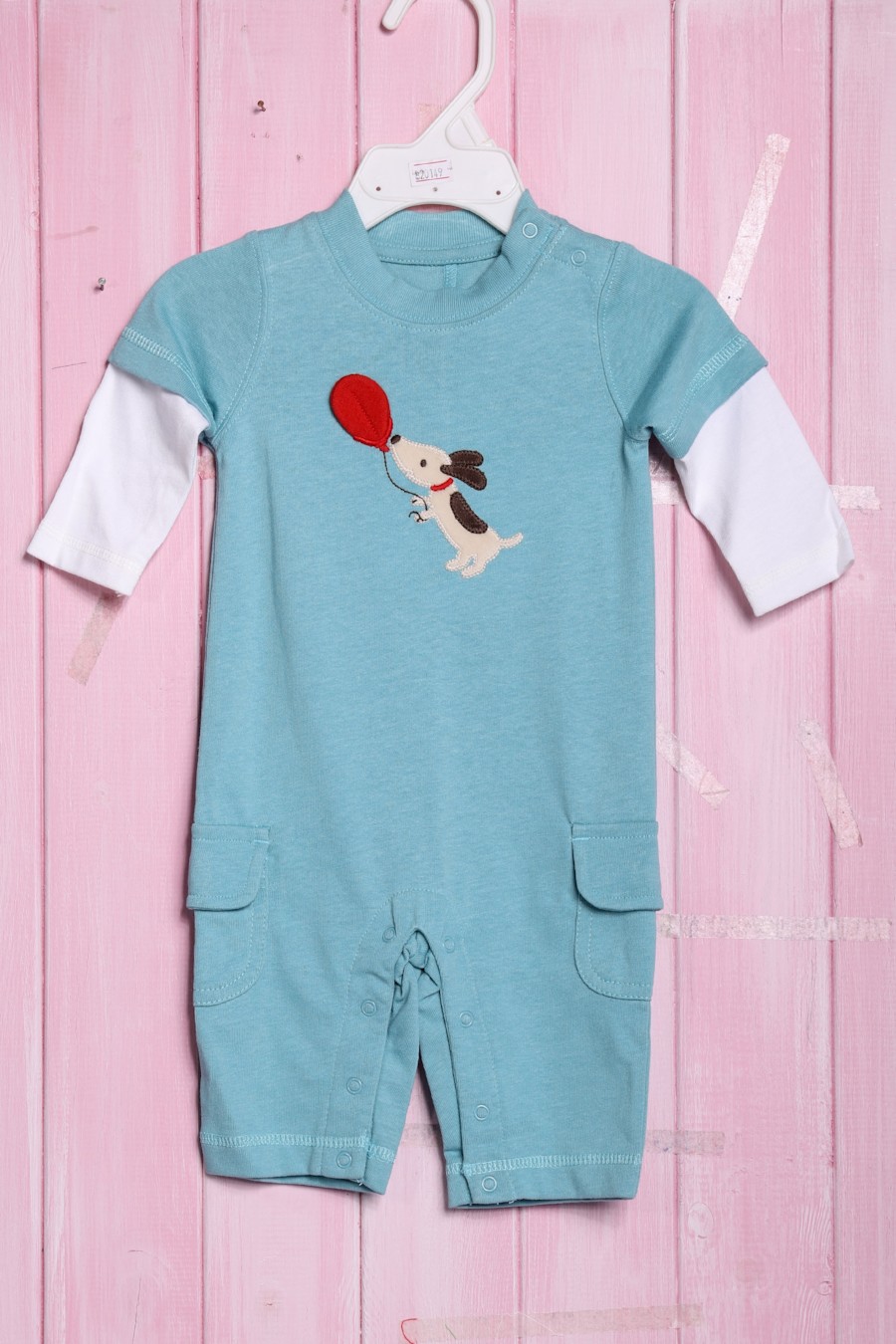 

Песочник для мальчика, хлопок Gymboree 50-62(см) Голубой-Белый