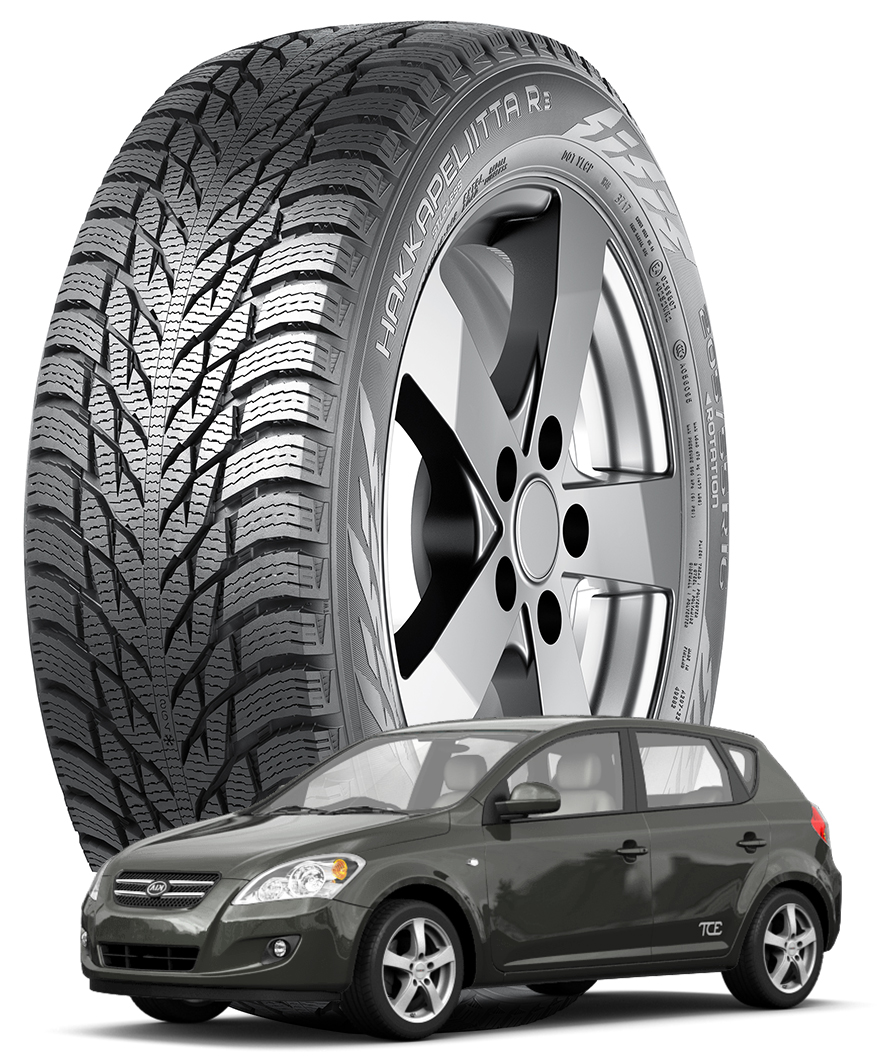 Nokian Hakkapeliitta R3 205/55 R16 91R - Шины Kia Cee'd I, II, III 2006 ...