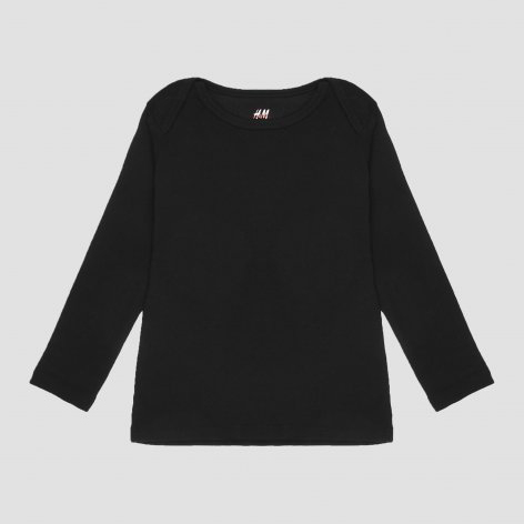 

Футболка с длинными рукавами H&M 0734027 1 62 см Черная (СА2000001895597)