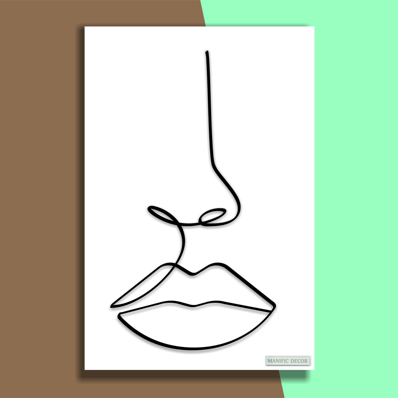 

Картина интерьерная абстрактная настенная арт картина панно на холсте Manific Decor Wall Art Lips / Губы 40*60 см