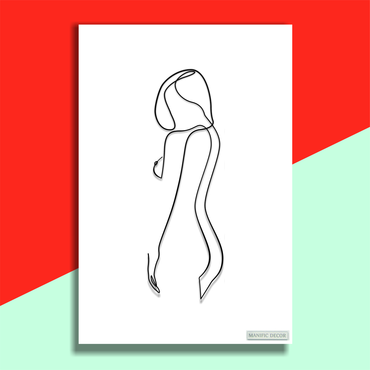 

Картина интерьерная абстрактная настенная арт панно на холсте Manific Decor Wall Art Woman nude / Женщина Ню 50*70 см