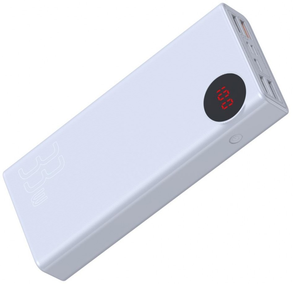 

Зовнішній акумулятор Baseus Mulight 30000 mAh White (PPMY-02)