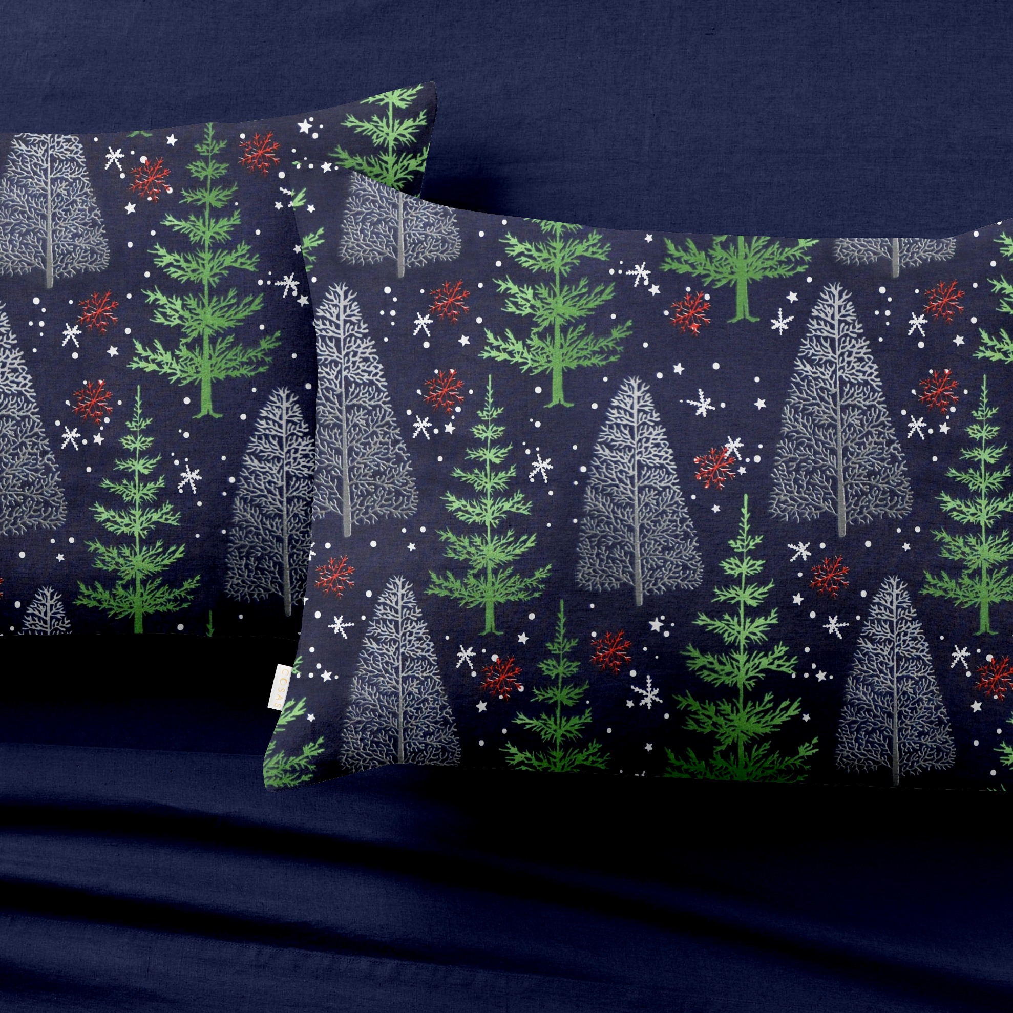 

Комплект постельного белья Cosas Ranfors Dark Blue Winter Wood Night 110х140