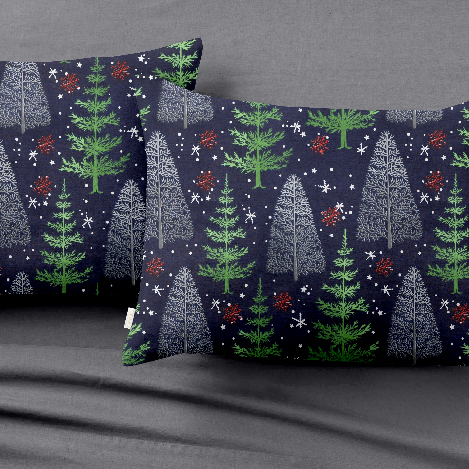 

Комплект постельного белья Cosas Ranfors Graphite Winter Wood Night 160х220