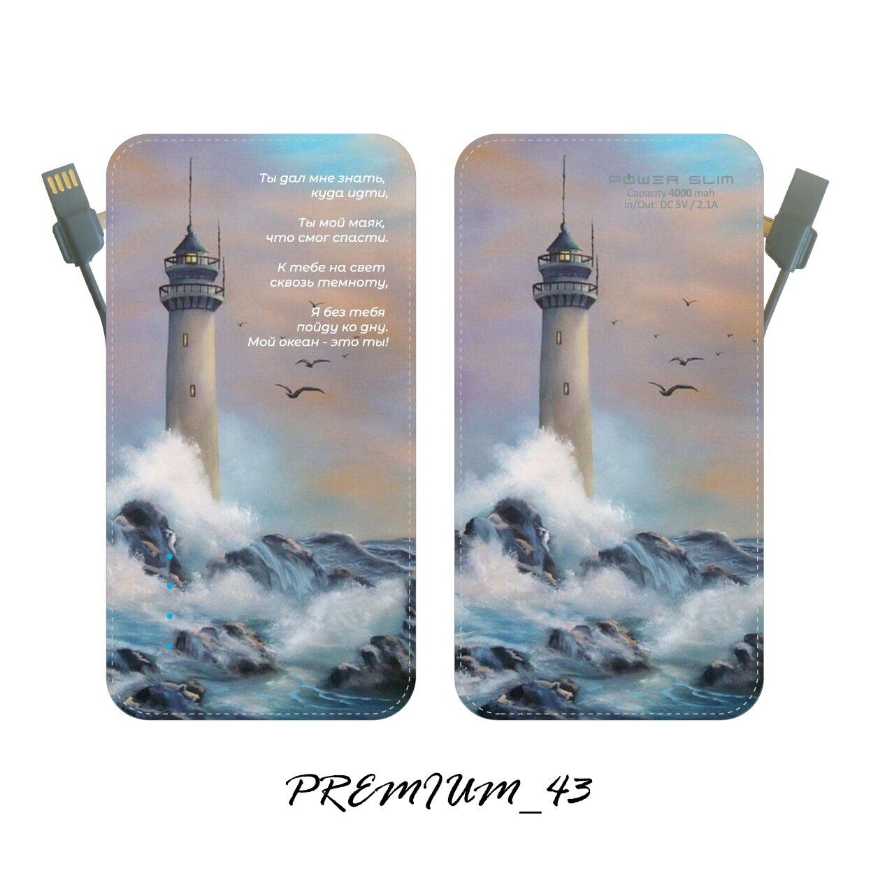 

УМБ Power Slim 4000 mAh Premium 43 2110265