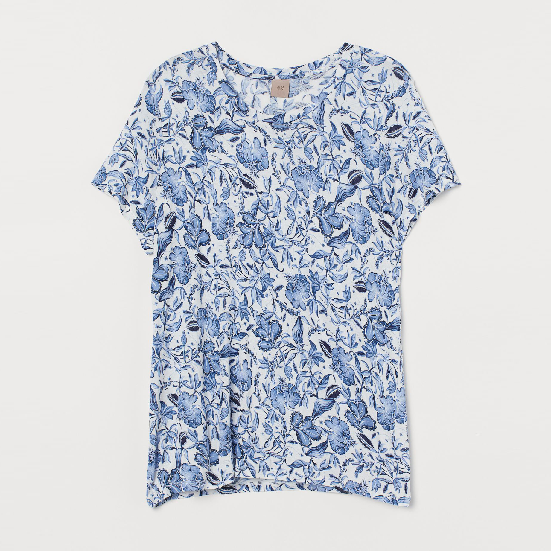 

Футболка H&M 905-5061660  Белая с синим, Футболка H&M 905-5061660 4XL Белая с синим