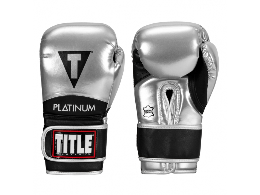 

Перчатки тренировочные TITLE Platinum Momentous Training Gloves 12 унций серебристый (5215)