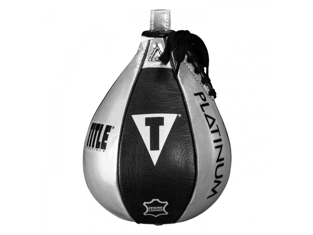 

Груша пневматическая TITLE Platinum Momentous Speed Bag 9" x 6" черный/серебристый (5214)