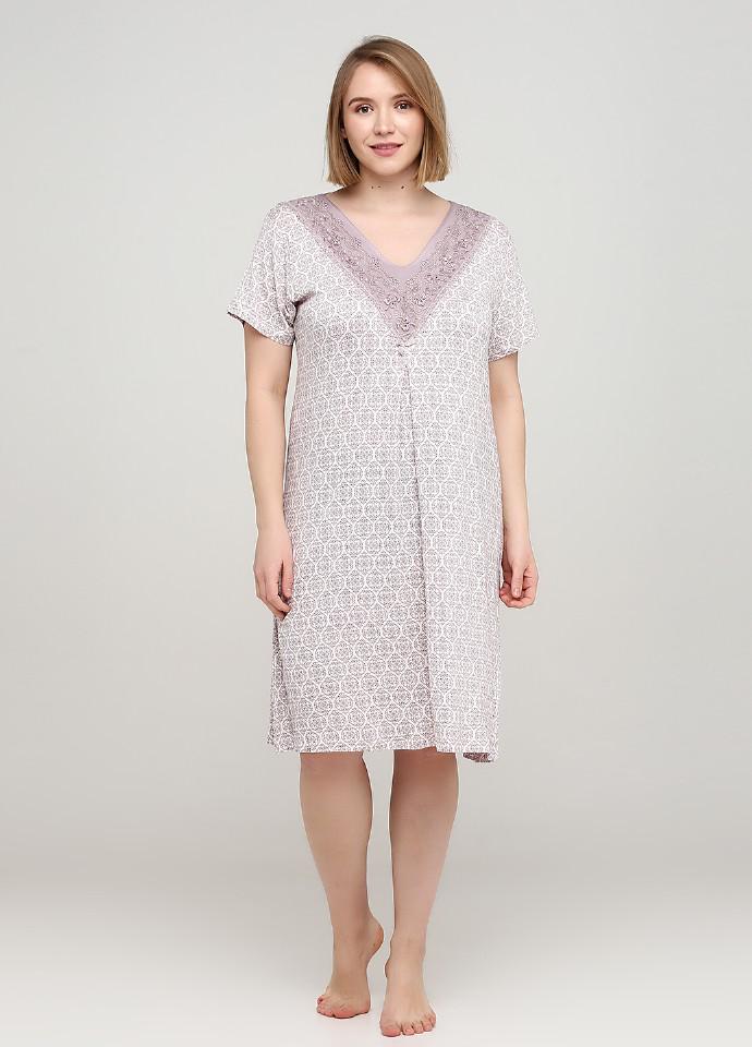 

Ночная рубашка женская Cotpark 13313  светло розовая (13313-29, Ночная рубашка женская Cotpark 13313 5XL светло розовая (13313-29)