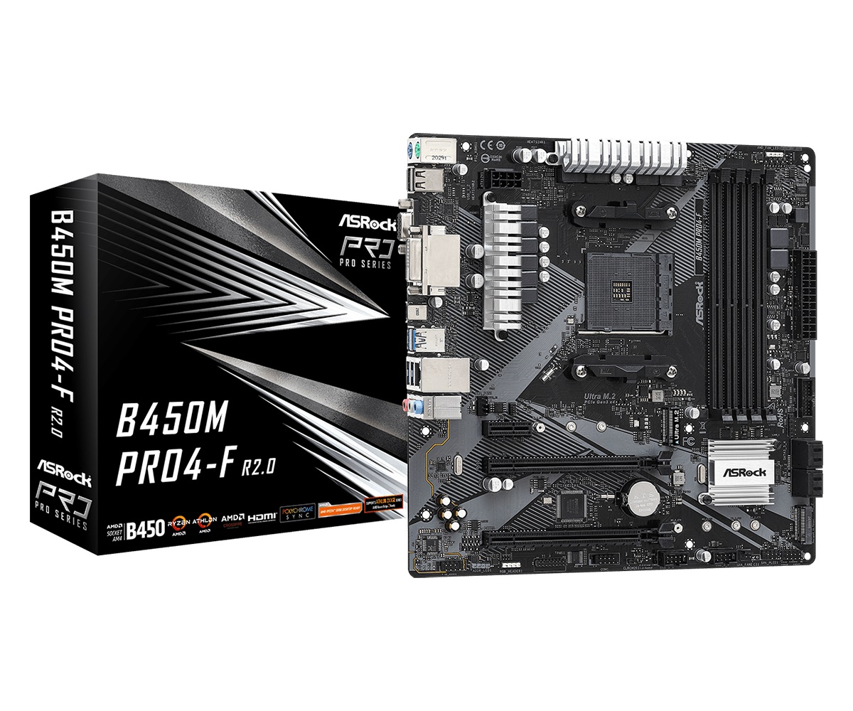 

ASRock B450M Pro4-F R2.0 Socket AM4