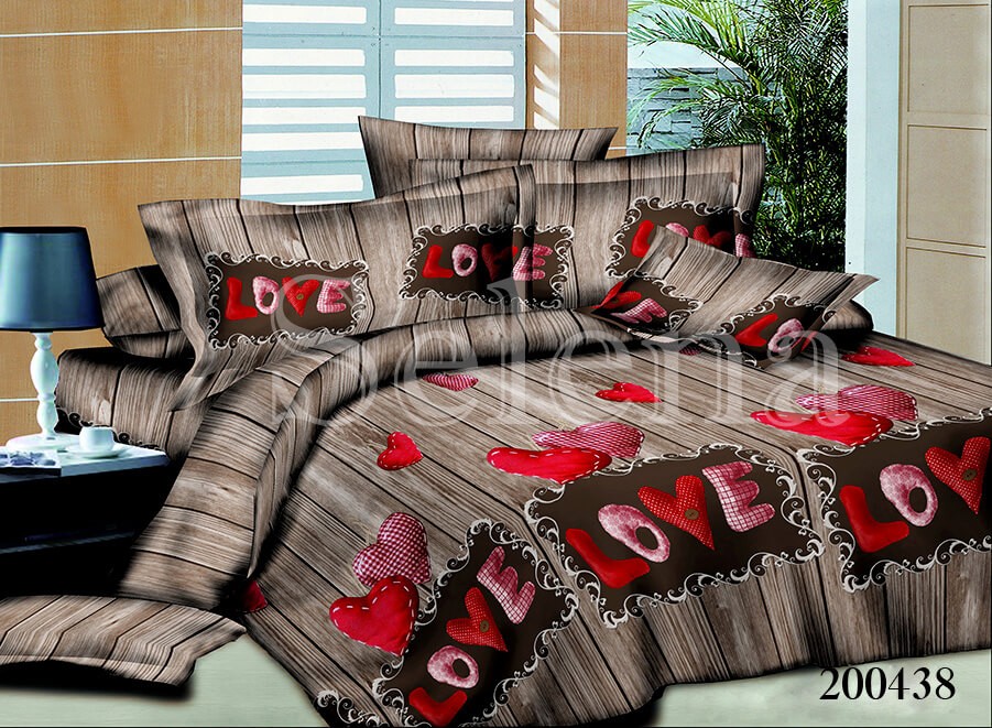 

Постельное белье ранфорс Selena Love 200438 Евро