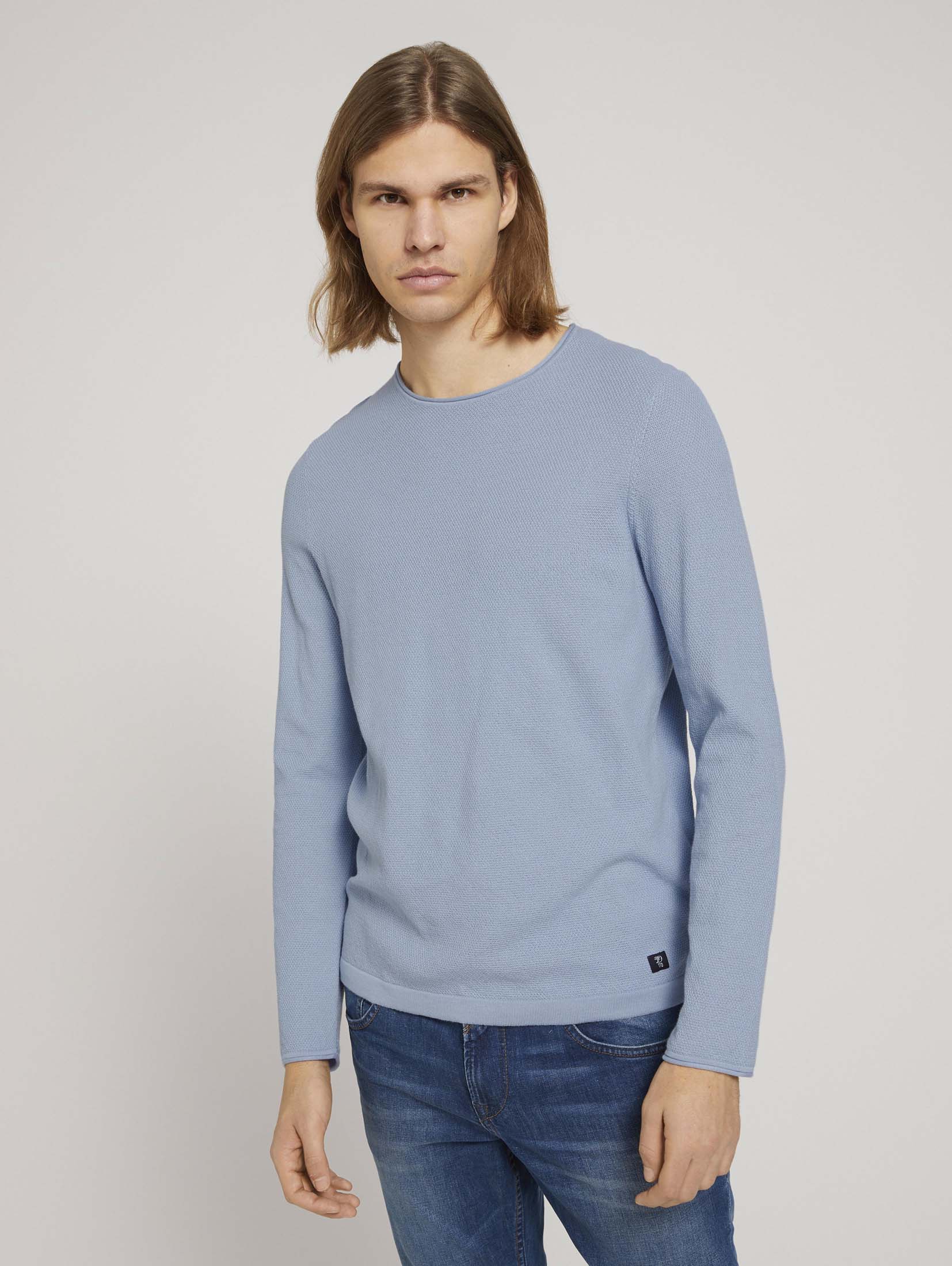 

Джемпер Tom Tailor 1025255-15159  Голубой, Джемпер Tom Tailor 1025255-15159 L Голубой