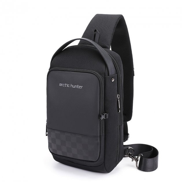 

Arctic Hunter Однолямочный рюкзак XB00105, с USB портом, влагозащищённый, 5л