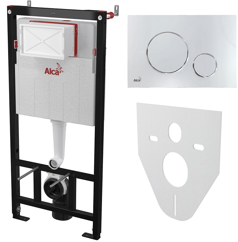 

Инсталляция ALCA PLAST AM101/1120 с панелью смыва M671 и звукоизоляционной прокладкой M91