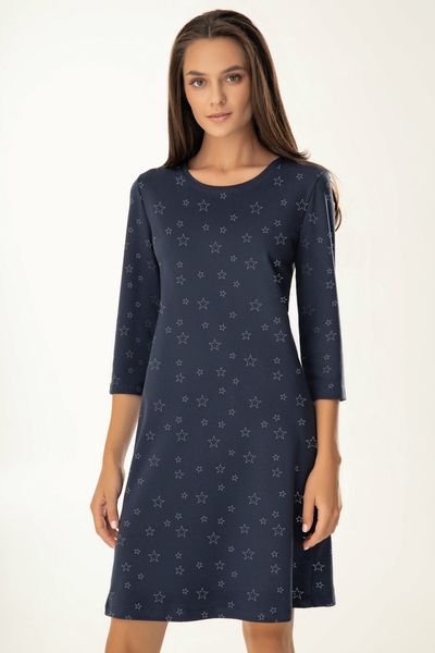 

Сорочка из хлопка Jasmine Albina XXL сине-серебряная 4506/52