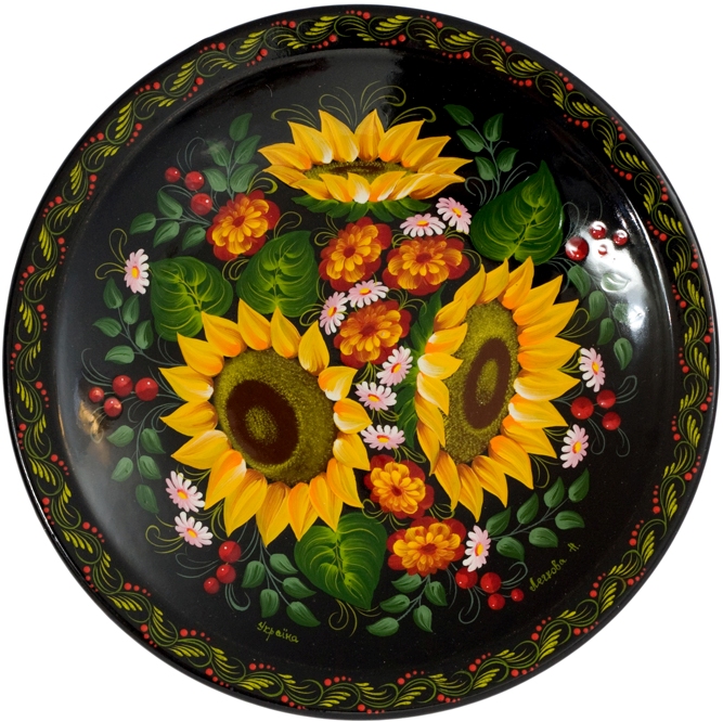 

Тарелка «Подсолнухи» HandMade Present Ручная работа