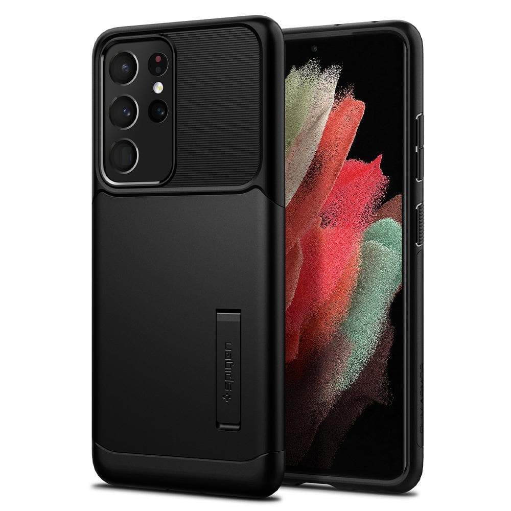 

Чехол Spigen для Samsung Galaxy S21 Ultra Slim Armor Black