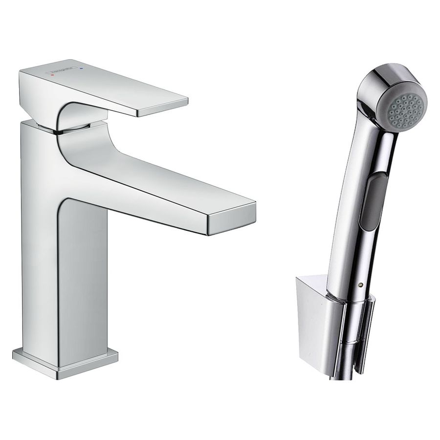 

Смеситель для умывальника Hansgrohe Metropol 100 с гигиенической лейкой, хром (32522000)