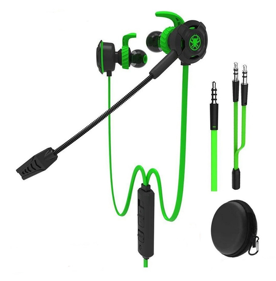 

Игровые вакуумные наушники Plextone G30 с двумя микрофонами Зеленый
