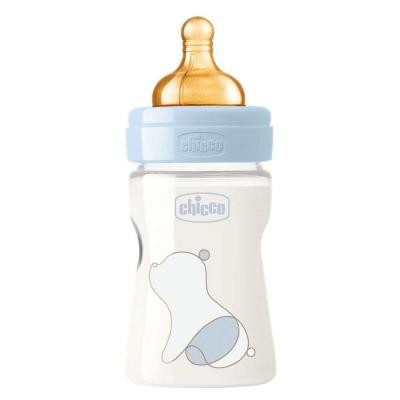 

Бутылочка для кормления Chicco Original Touch с латексной соской 0м+ 150 мл Голубая (27610.20)