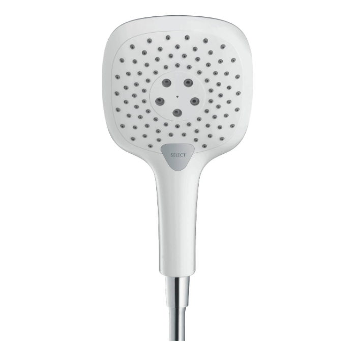 

Ручной душ Hansgrohe Raindance Select E 150 3jet, белый/хром (26550400)