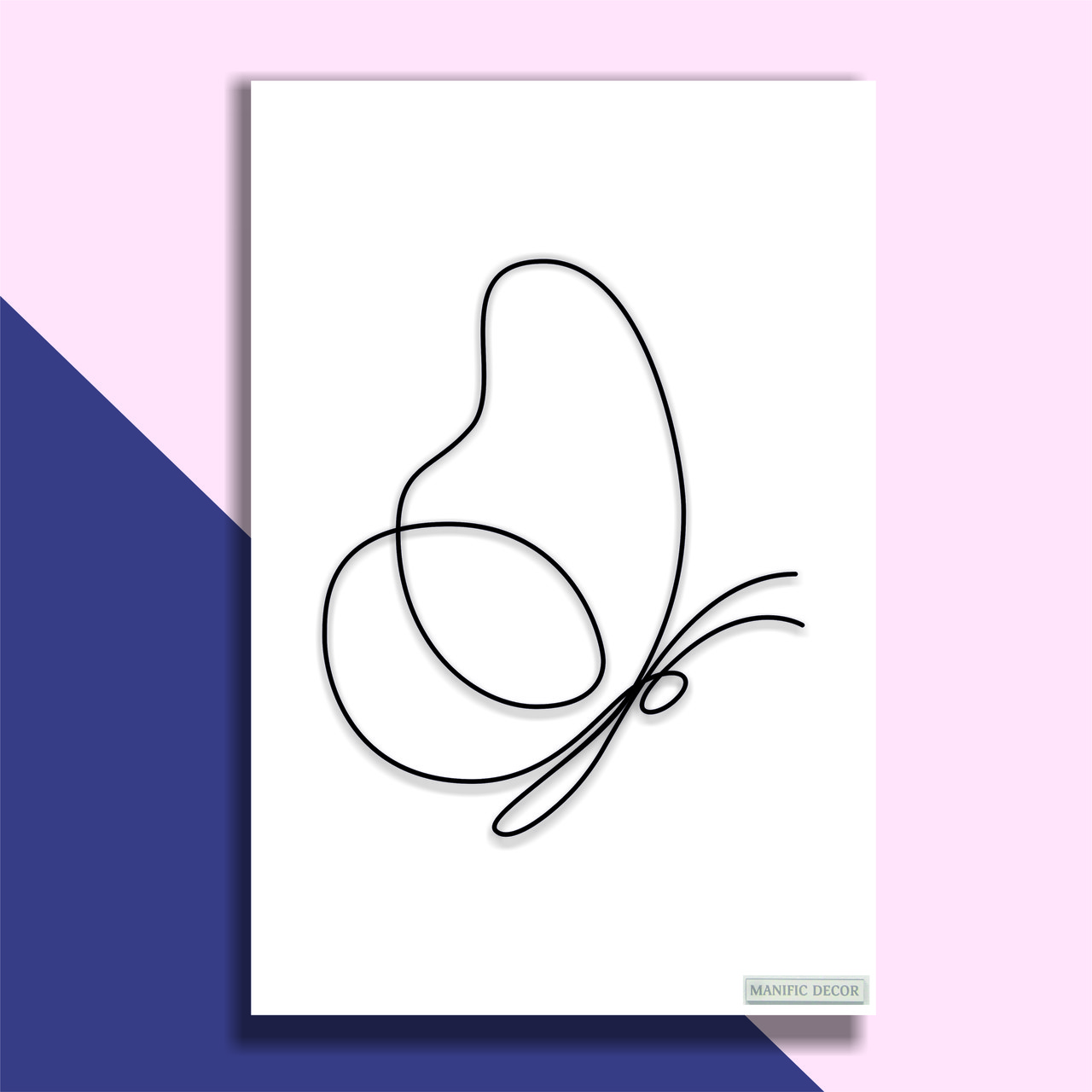 

Картина интерьерная абстрактная настенная арт панно на холсте Manific Decor Wall Art Butterfly / Бабочка 50*70 см