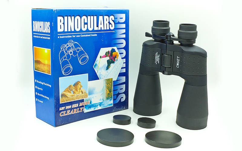 

Бинокль COMET zoom 10-90х80 TY-4324 (пластик, стекло, PVC-чехол, черный)