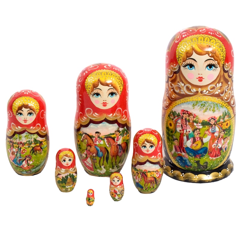 

Матрешка 7в1 «Бандурист» HandMade Present Ручная работа