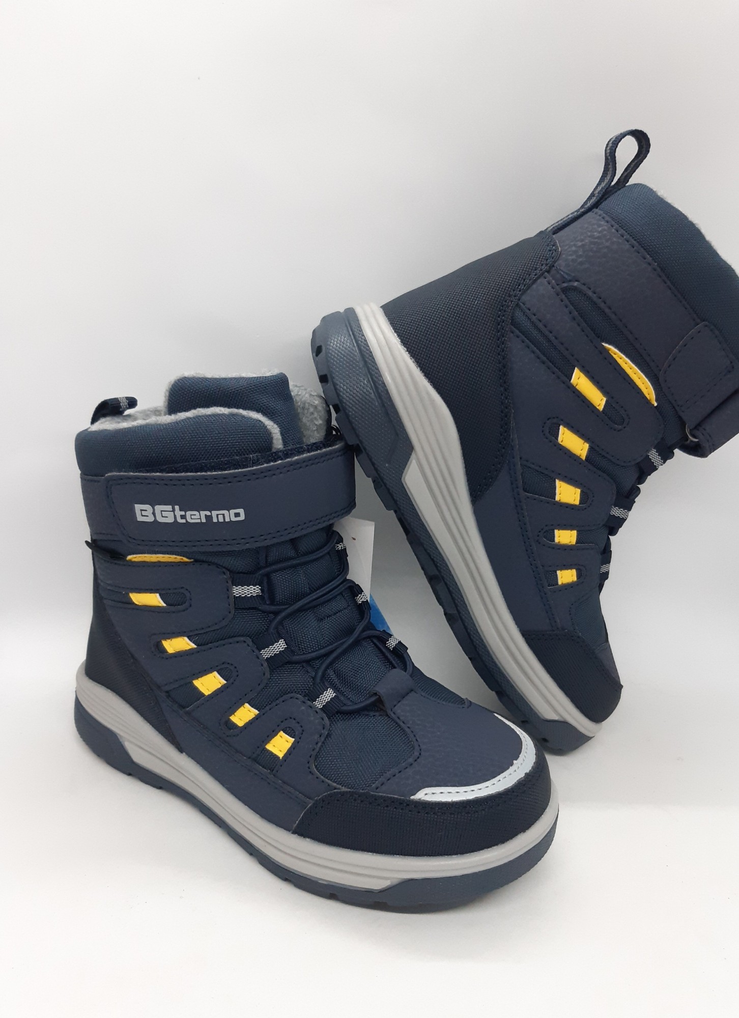 

Зимние сапожки на мальчика B&G синие с желтым 30 р 19 см ZS-0153