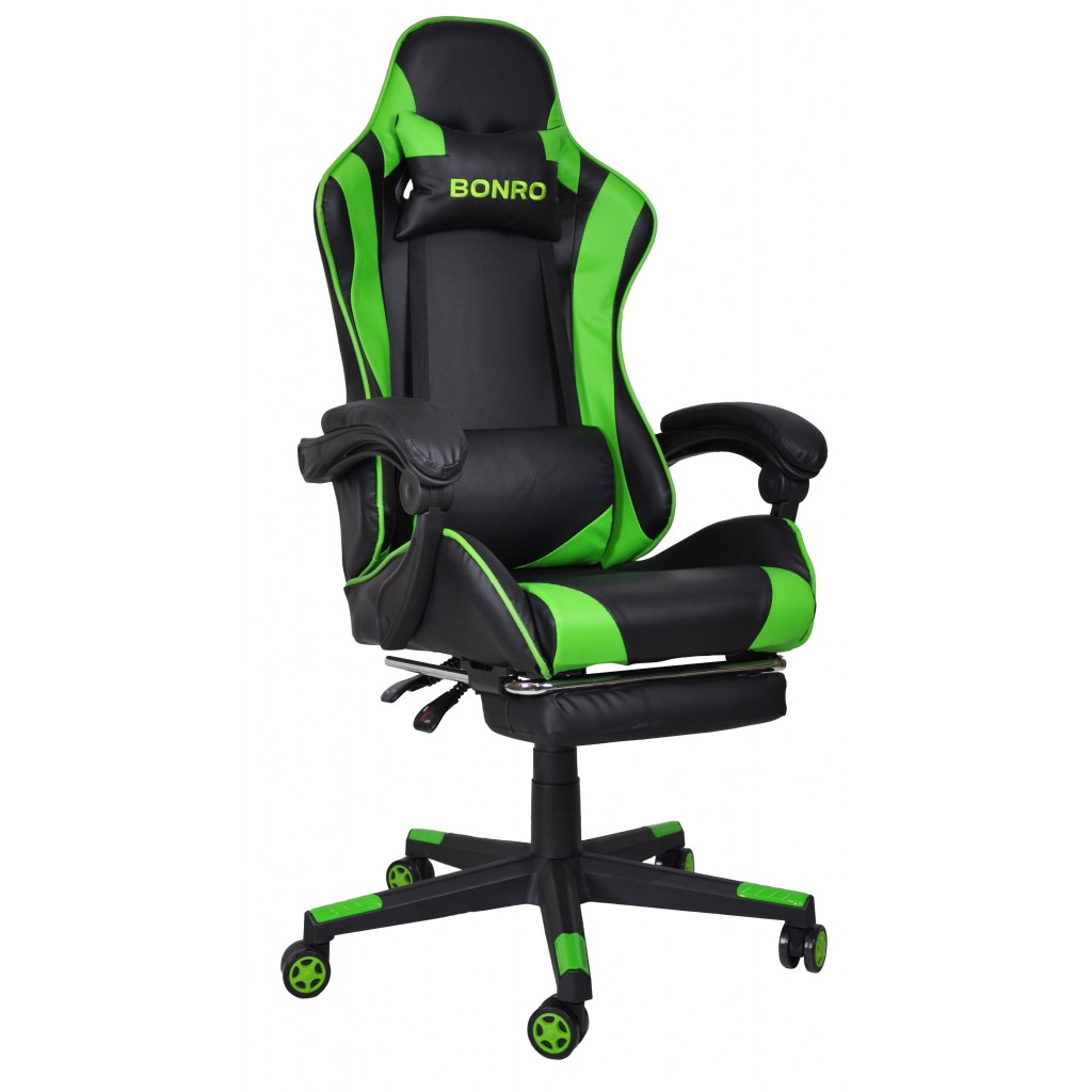 

Крісло геймерське Bonro B-2013-1 зелене