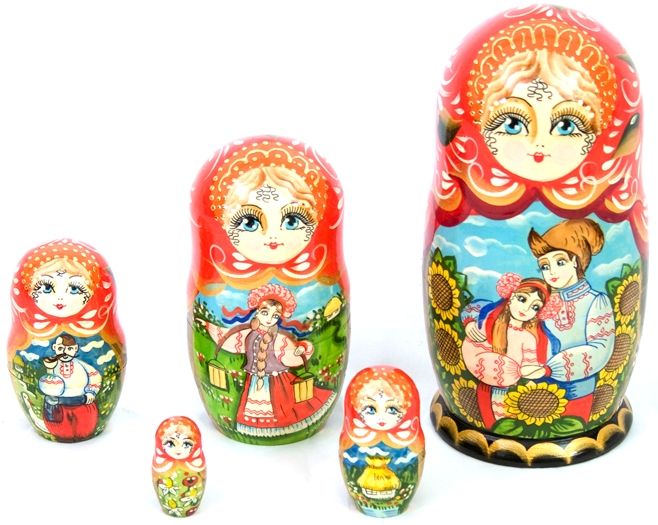 

Матрешка «Пара в подсолнухах» HandMade Present Ручная работа