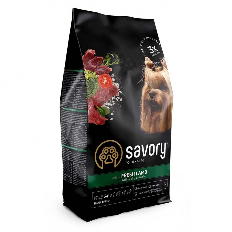 

Сухой корм для собак малых пород со вкусом ягненка Savory 1 кг (30310)