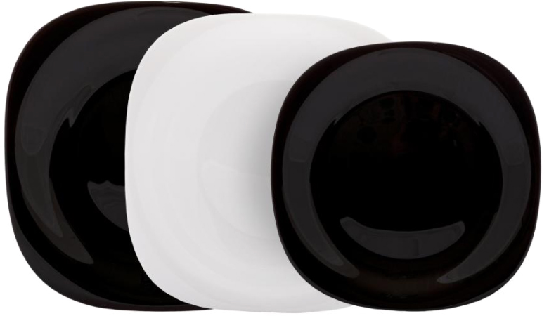 Акція на Сервиз столовый Luminarc Carine Black&White 18 предметов (N1489) від Rozetka UA