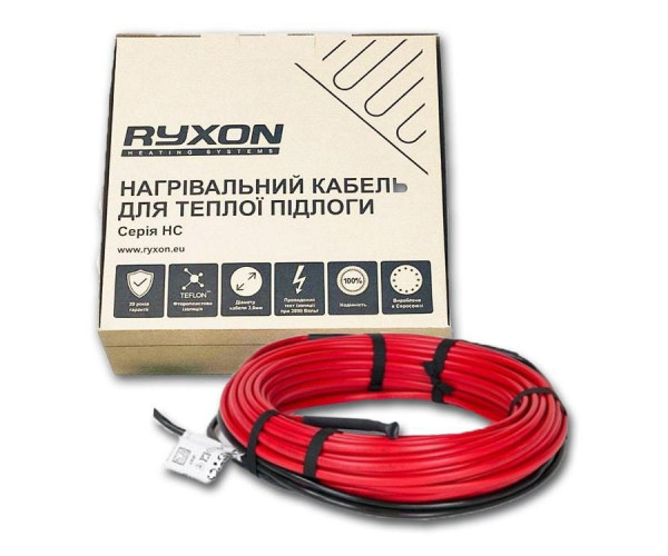 

Двухжильный нагревательный кабель Ryxon 35 м., комплект