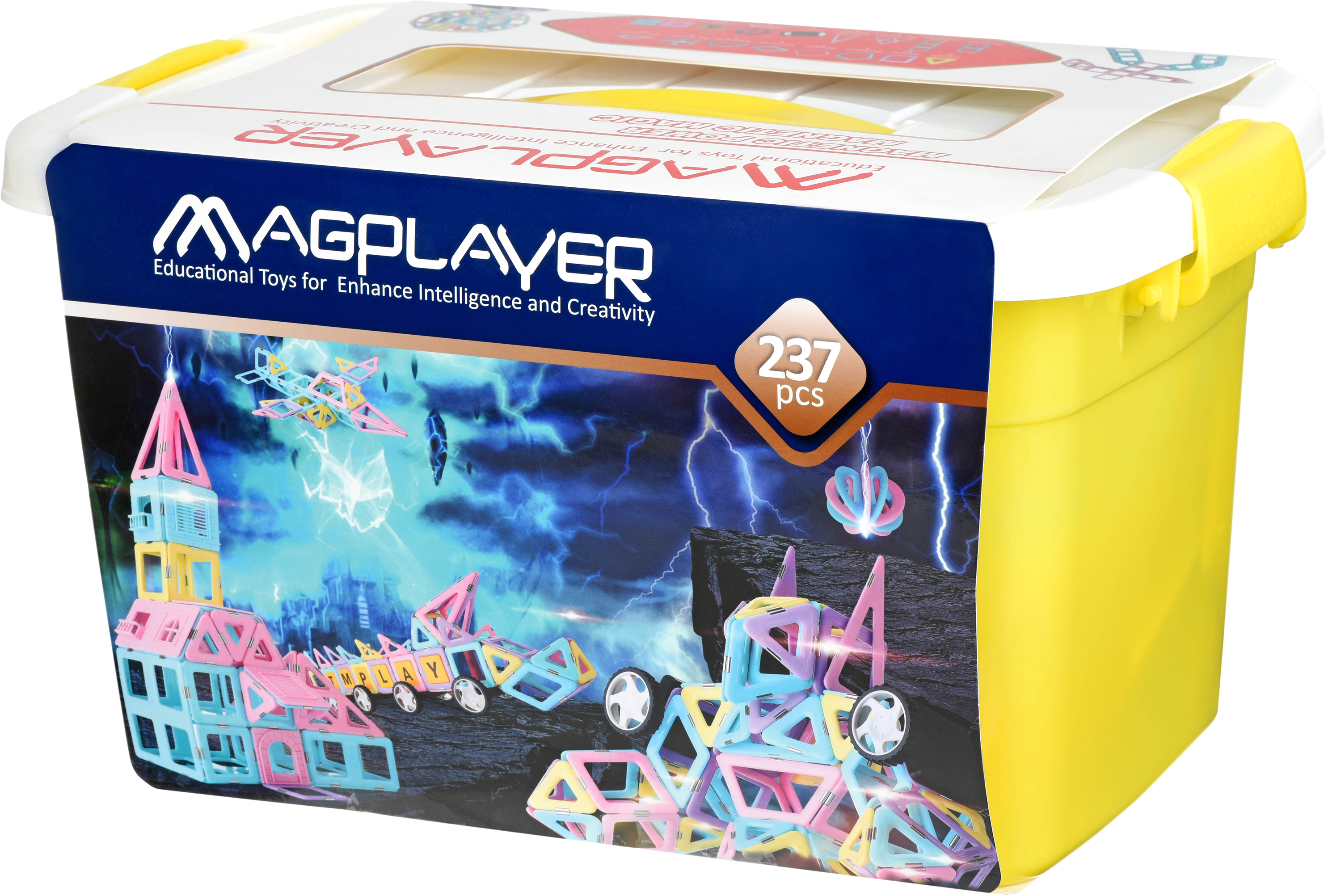 

Конструктор магнитный Magplayer 237 элементов (MPT2-237)