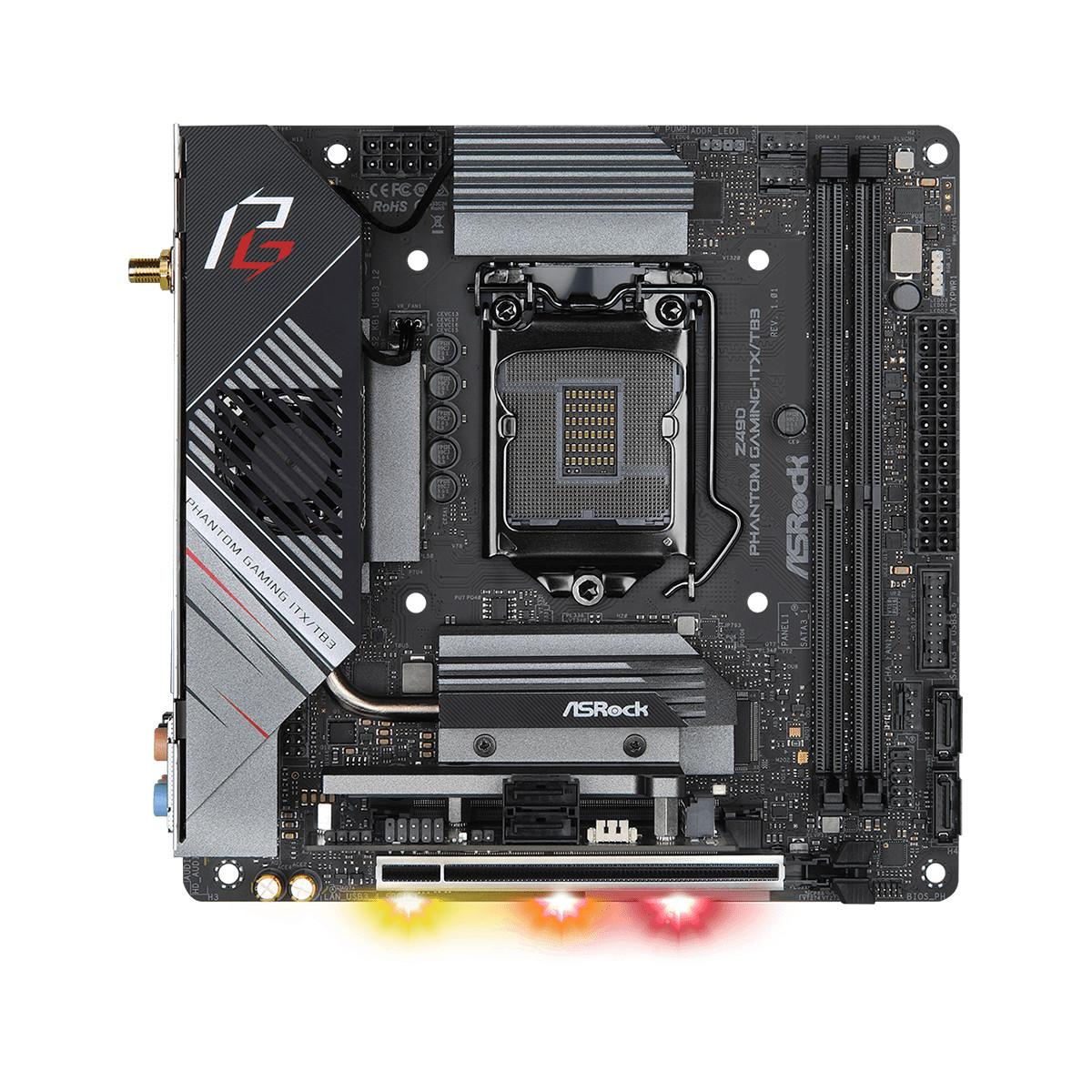 

Материнская плата AsRock Z490 Phantom Gaming-ITX/TB3 (s1200, Intel Z490, 1xPCIe 3.0 x16)