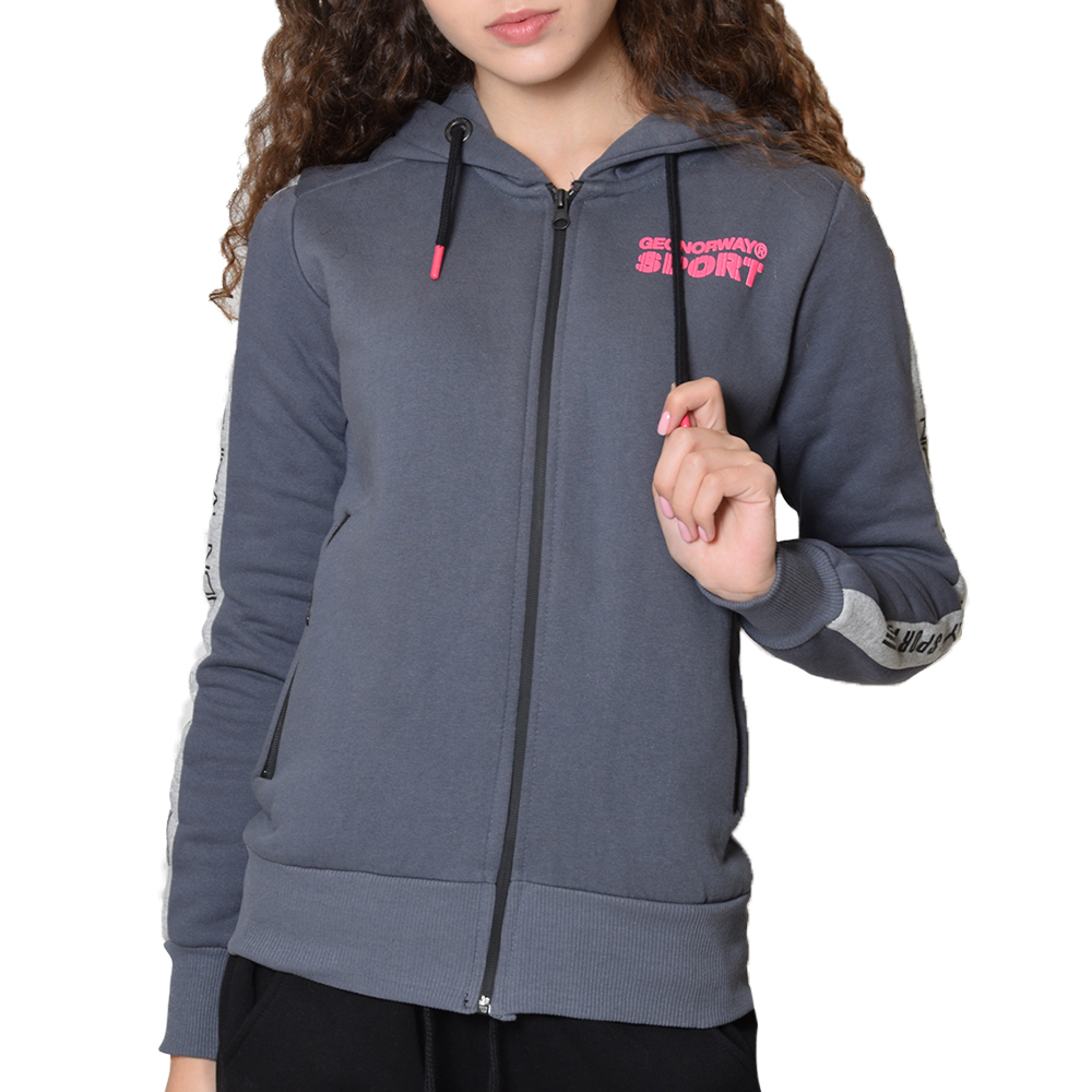 

Толстовка женская Geographical Norway серая WQ886F-020, Толстовка женская Geographical Norway серая WQ886F-020 (L)