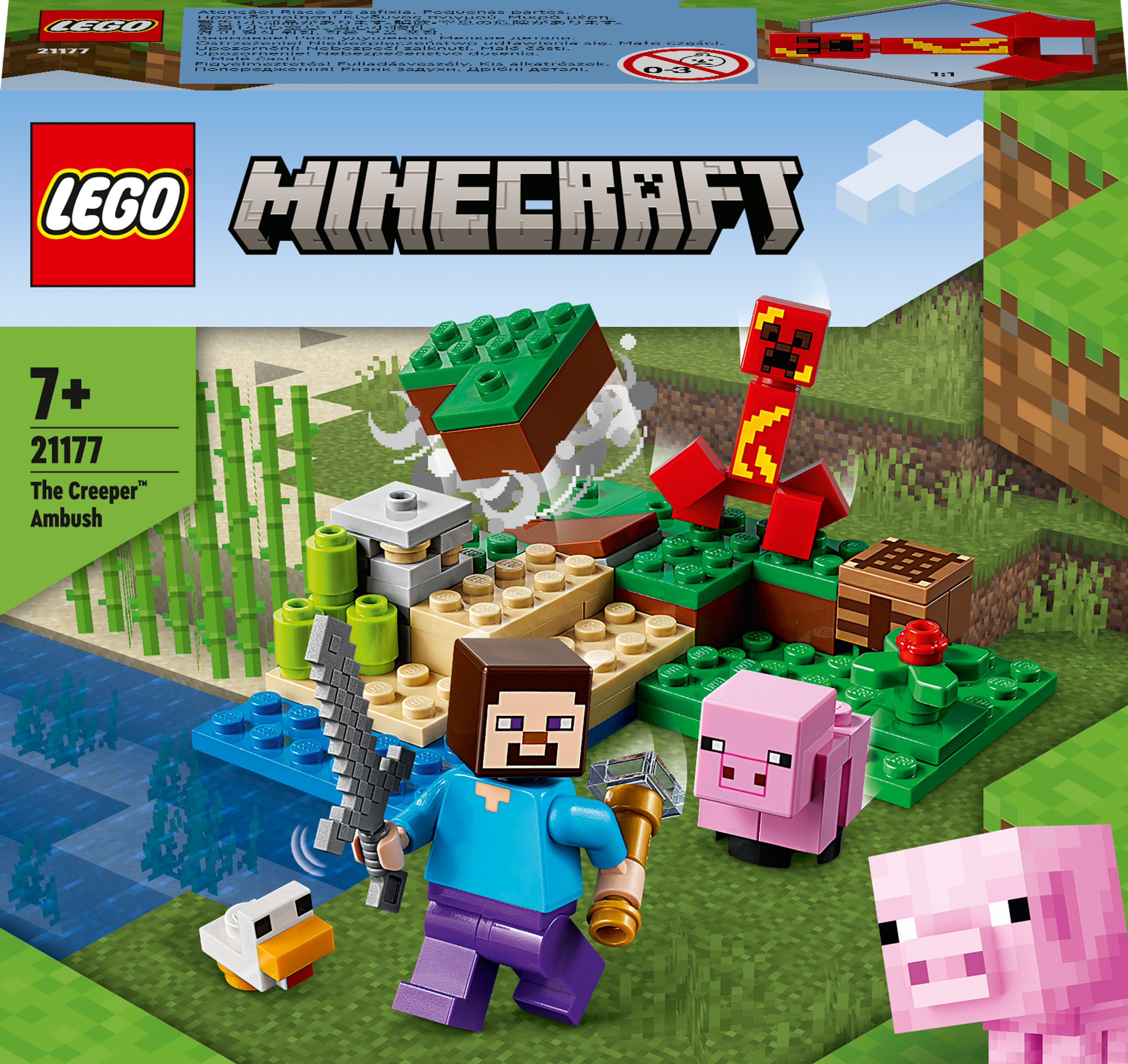 

Конструктор LEGO Minecraft Ловушка Крипера 72 детали (21177)